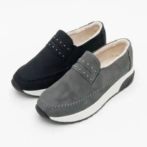 털신 모카신 여성용 털안감 단화 슬립온 겨울털신발 방한화