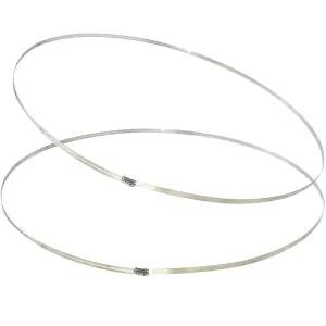 2 PCS 31.5인치/800mm(직경) 초대형 호스 클램프 스테인리스 스틸 헤비 듀티 파이프 금속 조정 가능한 웜