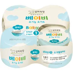 상하목장 베이비 요거트 유기농 아기 플레인 4개