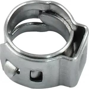 라이트엑스페 50개 싱글 이어 호스 클램프 7.0mm8.7mm 크림프 링 파이프 및 자동차 고정용 스테인리스 스틸