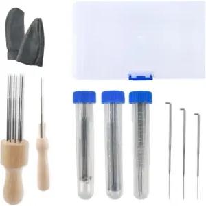 CATOPIA 울 펠팅 바늘 도구 용품 찌르는 보관함 상자 3개의 있는 프리미엄 쓰리 니들 펜 1개와 3가지