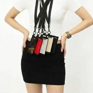 목걸이 지갑 학생지갑 찍찍이 3단 지폐 동전 카드 월렛 가벼운