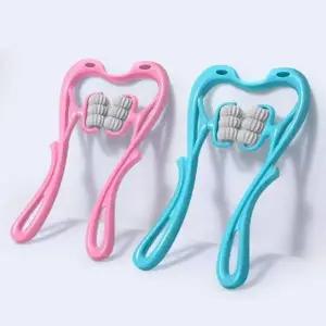 [셀러에이드]목 어깨 신형 마사지 기구 6구 롤링 수동 마사지기