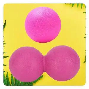 [오너클랜]허리 요가 세트 안마볼 더블볼 마사지볼 땅콩볼 안마