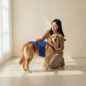 강아지 탈구 방지 척추 소형견 중형견 허리 부상 보조기
