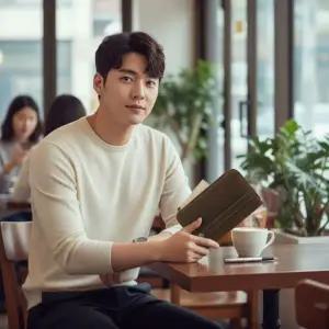 남성 가죽 장지갑 지퍼형 카드지갑 다용도 클러치백 손가방