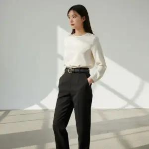 소가죽 여성 슬림 벨트 정장 바지 허리띠 가죽 혁대 데일리