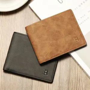 스웨이드 반지갑 슬림하고 깔끔한 남성지갑