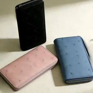 카드포켓 정리 하트 자수 여성 장지갑 지퍼 구조 지퍼 손 장 지갑