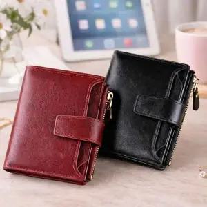 카드포켓 구조 여성 지갑 미니 단지갑 동전 지퍼 여성 카드 보관