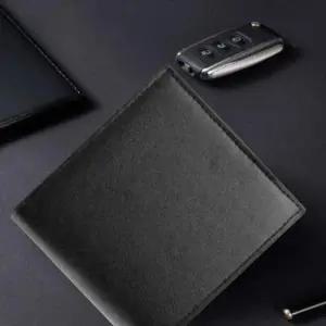 클래식 남성 무지 가죽 반지갑 미니 슬림 직장인 선물 무지 반 지갑