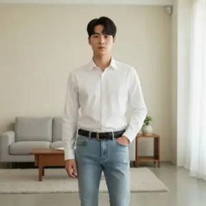 남성 꽈배기 골드 고리 벨트 캐주얼 정장 허리띠 바지 혁대 남자 끈