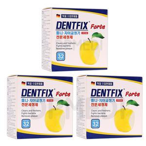 덴트픽스 32정 3개 틀이 틀니 세정제 세척제 소독제