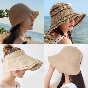 이쁜 신상 가을 모자 버킷햇 벙거지 여성 썬캡 캡모자 밀짚 등산