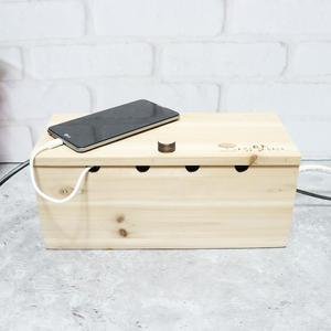 원목 3구 4구 멀티탭 보관함 우드 케이블 전선 정리함