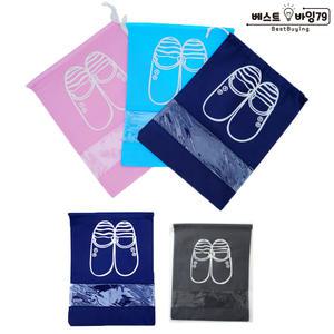 투명 신발파우치 부직포 주머니 슈즈 백 가방