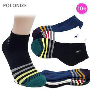[폴로나이즈]남성 단목 스포츠 골프양말 10켤레 신사파일S-505호