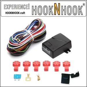 견인장치 유럽식 7핀 라이트 릴레이 모듈 전기 배선 하네스 캠핑카 카고 박스 트레일러 용품