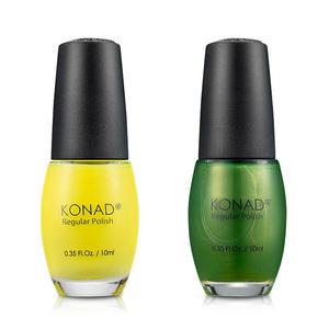 매니큐어 R25 네온 옐로우 / R26 샤이닝 딥 그린 10ml 손톱보호 네일 폴리쉬