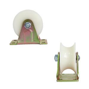 앵글바퀴 U 파이프 앵글 로라 나일론 65mm (2.5) 농업용 염전 공장 대문 레일 슬라이딩 캐스터