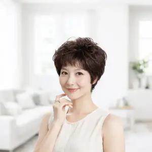 (언니네 가발) 인모 탑커버 정수리 가발 웨이브 자연스러운 단발 긴머리 통가발 부분가발