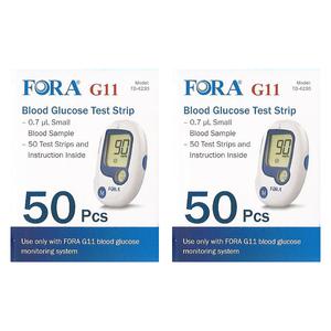 FDA 승인 포라 혈당시험지 혈당검사지스트립 100매 FORA - 27년 12월