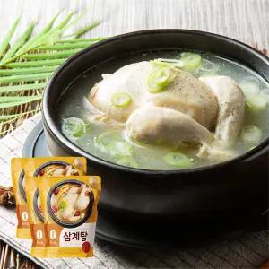 [밀리원] 레토르트 유황 삼계탕 800g 4팩 건강 보양식 복날 초복 중복 말복 상온보관