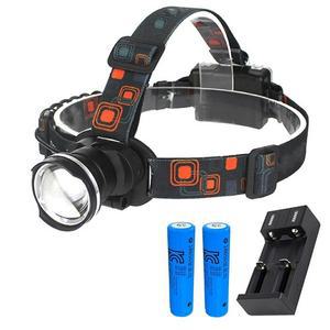 T6 광각 헤드랜턴 + 3000mah 배터리 2개 + 2구 충전기