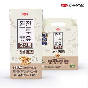 [한미]완전두유 더진한 국산콩 무가당 190ml