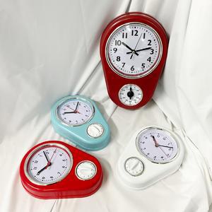 무소음 레트로 인테리어 타이머 벽시계 4종