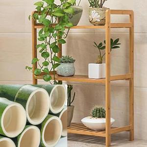 3단 원목선반 신발 화분진열대 높이조절 50x25x71cm