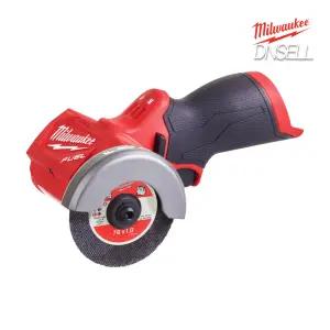 밀워키 M12 FCOT-0X0 충전 3인치 컷오프 그라인더 베어툴 전동공구