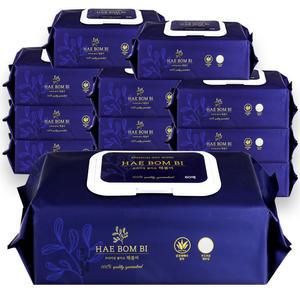 해봄비 프리미엄 물티슈(캡형)60매 x 12개,간병인 요양원 캠핑