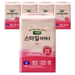 디펜드 스타일 라이너 무향 롱 28Px5팩 여성용 요실금