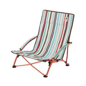 로고스 와이드 로우 캠핑 의자 블루, 1개