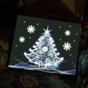 아디코 DIY LED 보석십자수 - 눈꽃 트리 LB65 40x50)