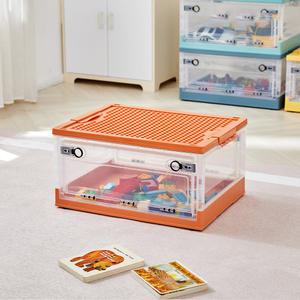 모던하우스 폴더블 프론트 커버 블록 정리함, 오렌지