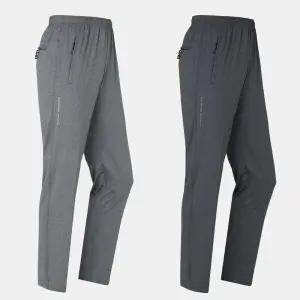 남자 멜란지 스판 밴딩 트레이닝 팬츠 WFA906 봄 가을