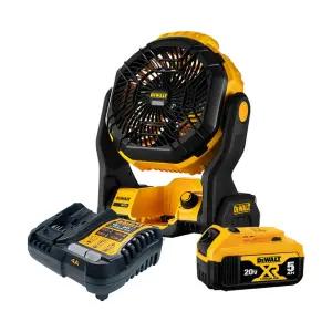 디월트 DCE512P1 충전 선풍기 20V 5.0Ah 배터리 1개 세트
