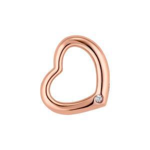 [모아르]14K 펜던트 메달 큐빅 포인트 할로우 하트