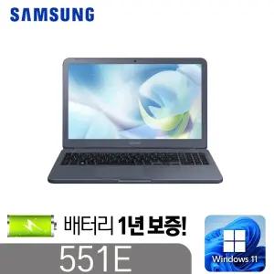 [삼성 NT551E] 인텔8세대 i5-8250U DDR4 8G SSD128G+500G 윈도우11 15.6풀HD_배터리 보증1년