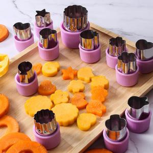 예쁜 도시락 만들기 야채 모양틀 12p 세트 아이들 베이킹 쿠키 야채 모양 내기