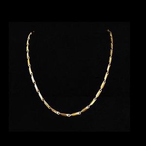 목걸이 18k 특수 압축 도금 남성 남자 대나무육각 / 변색없는 패션 골드 실버