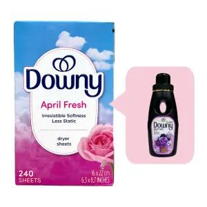 다우니 드라이시트 240매+섬유유연제 200ml 에이프릴 프레쉬 세탁 건조기용 섬유유연제 건조시트