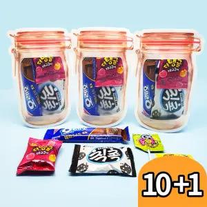 10+1 과자 선물 간식 세트 꾸러미 단체 학교 행사 생일 구디백 답례품