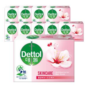 데톨 항균비누 스킨케어 100gx10개 손세정 세수 미용비누