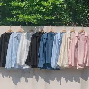 핫핑 [시즌베스트] 넬즈 오버핏 셔츠+나시블라우스set