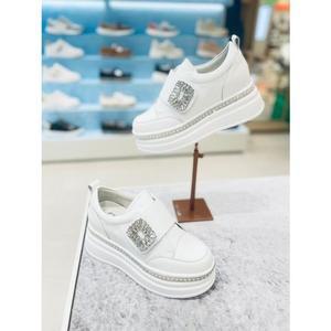 [갤러리아] 고세 데일리 여성 벨크로 키높이 스니커즈 OZP4S080 화이트 7cm