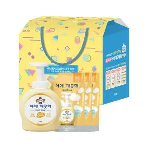 아이깨끗해 선물 세트(핸드워시 순 용기 490ml, 1개+리필 450ml, 3개), 1개