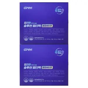 GNM자연의품격 올인원 솔루션 멀티팩 종합비타민 2250mg x 30포 2개 / 써클